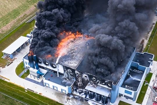 Structure on fire